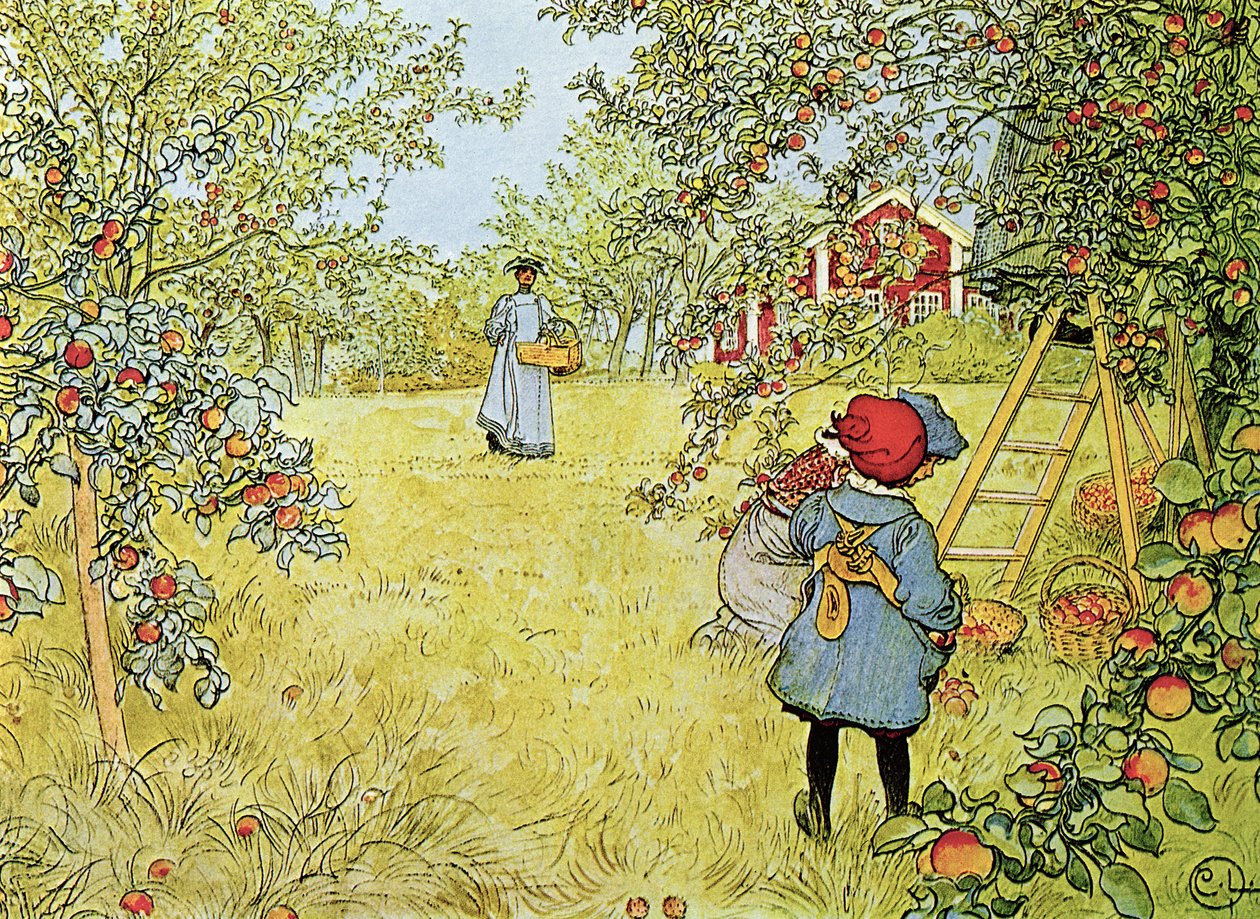 Eplehøsten av Carl Larsson