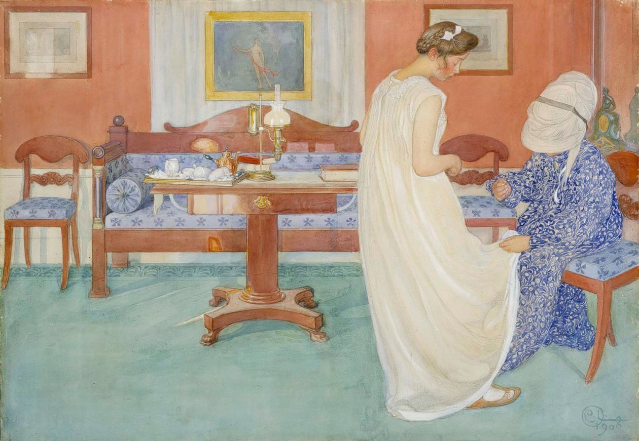 Brudepiken, 1908. av Carl Larsson