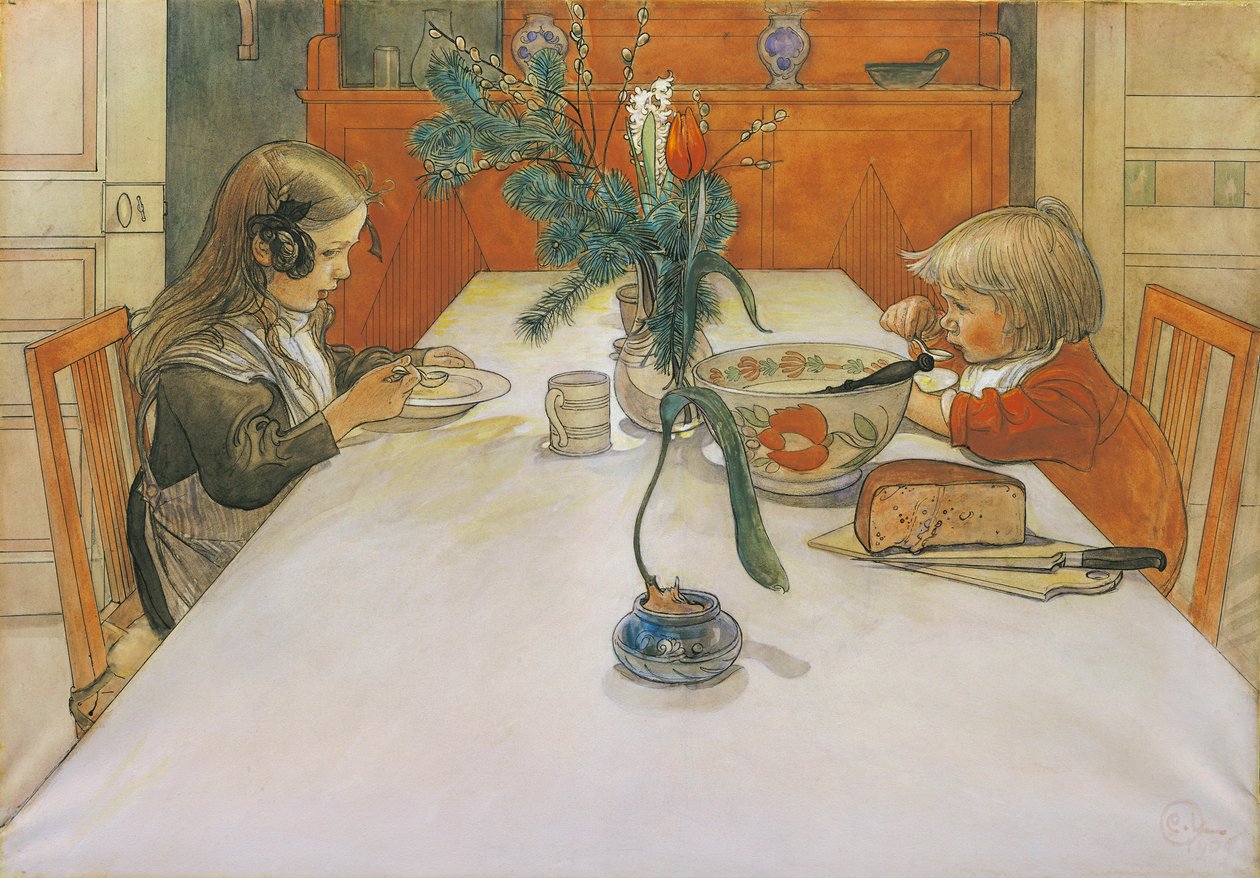 Kveldsmåltidet, 1905 av Carl Larsson