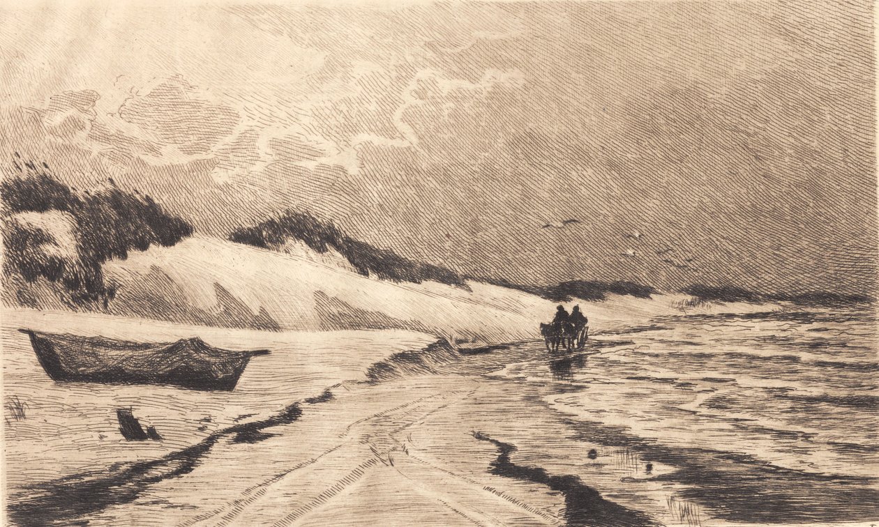 Fra sanddynene ved Skagens Sønderstrand av Carl Locher