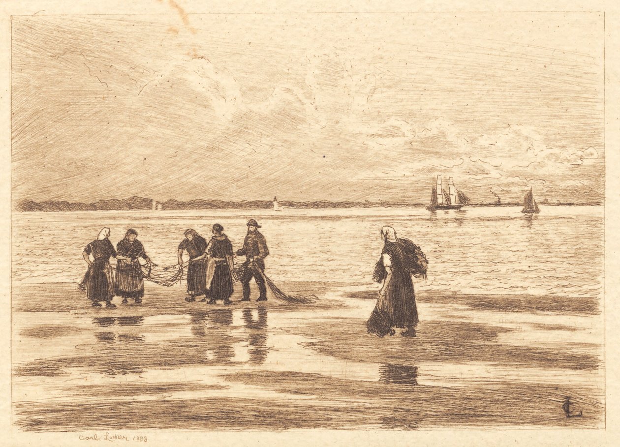 Koner reir garn av Carl Locher