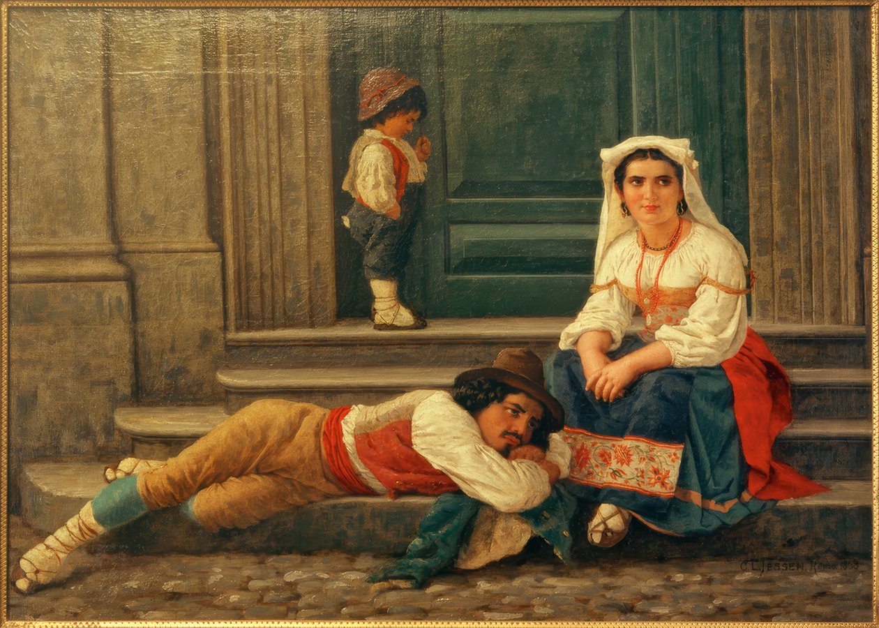C.L.Jessen, italiensk hyrdefamilie av Carl Ludwig Jessen