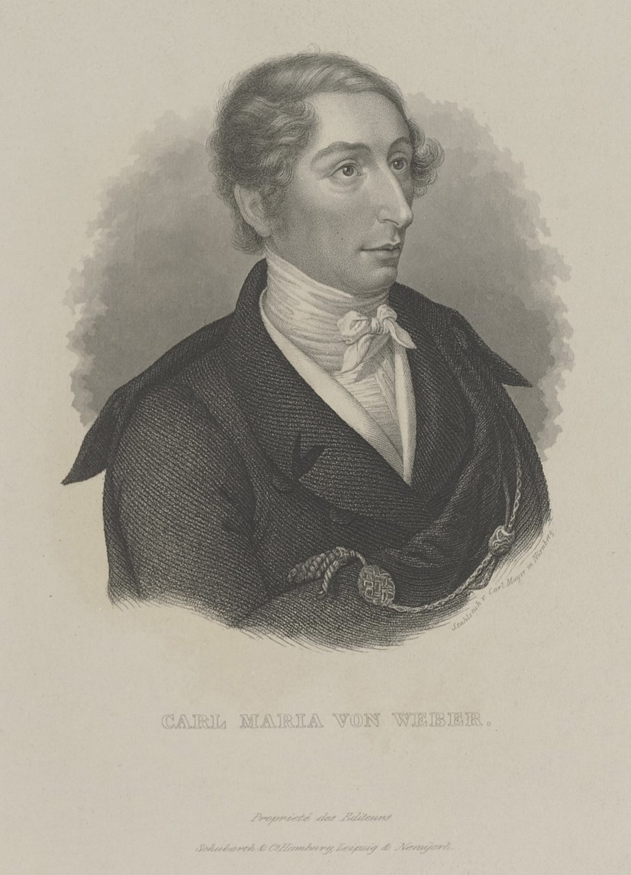 Carl Maria von Weber 1786-1826, ca. 1840 av Carl Mayer