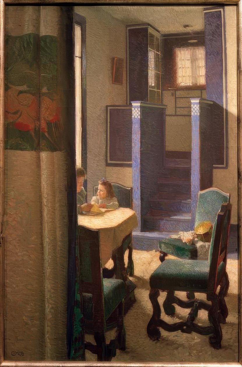 Salong i huset på Hohe Warte av Carl Moll