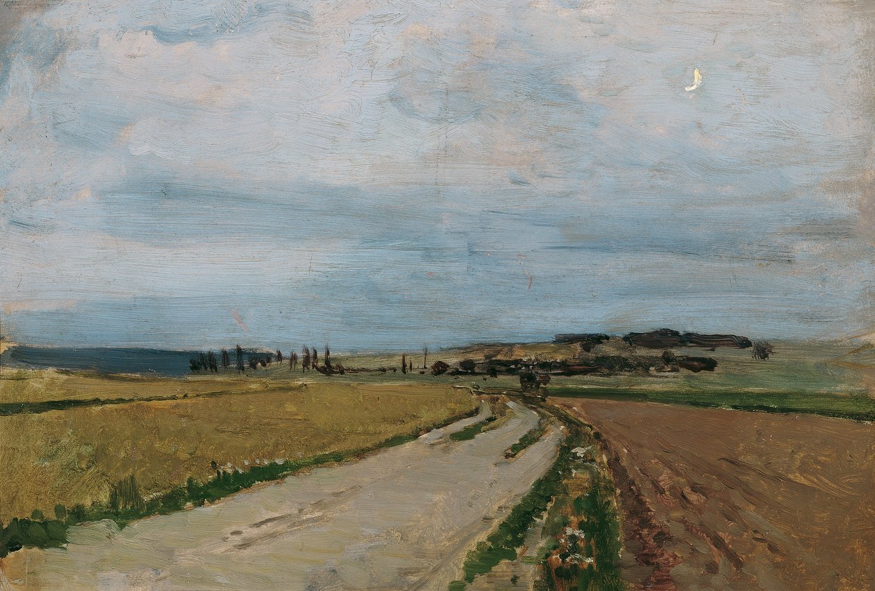 Stemningsstudiekveld, Michelhausen (Plankenberg) av Carl Moll