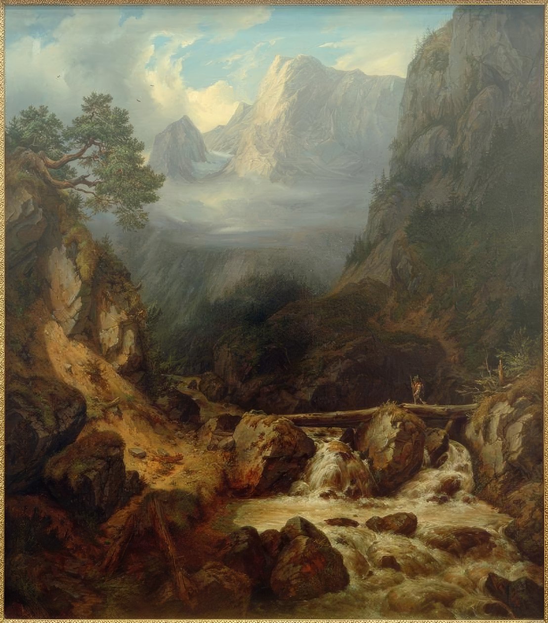 C.Morgenstern, Waldbachstrub nær Hallstatt av Carl Morgenstern