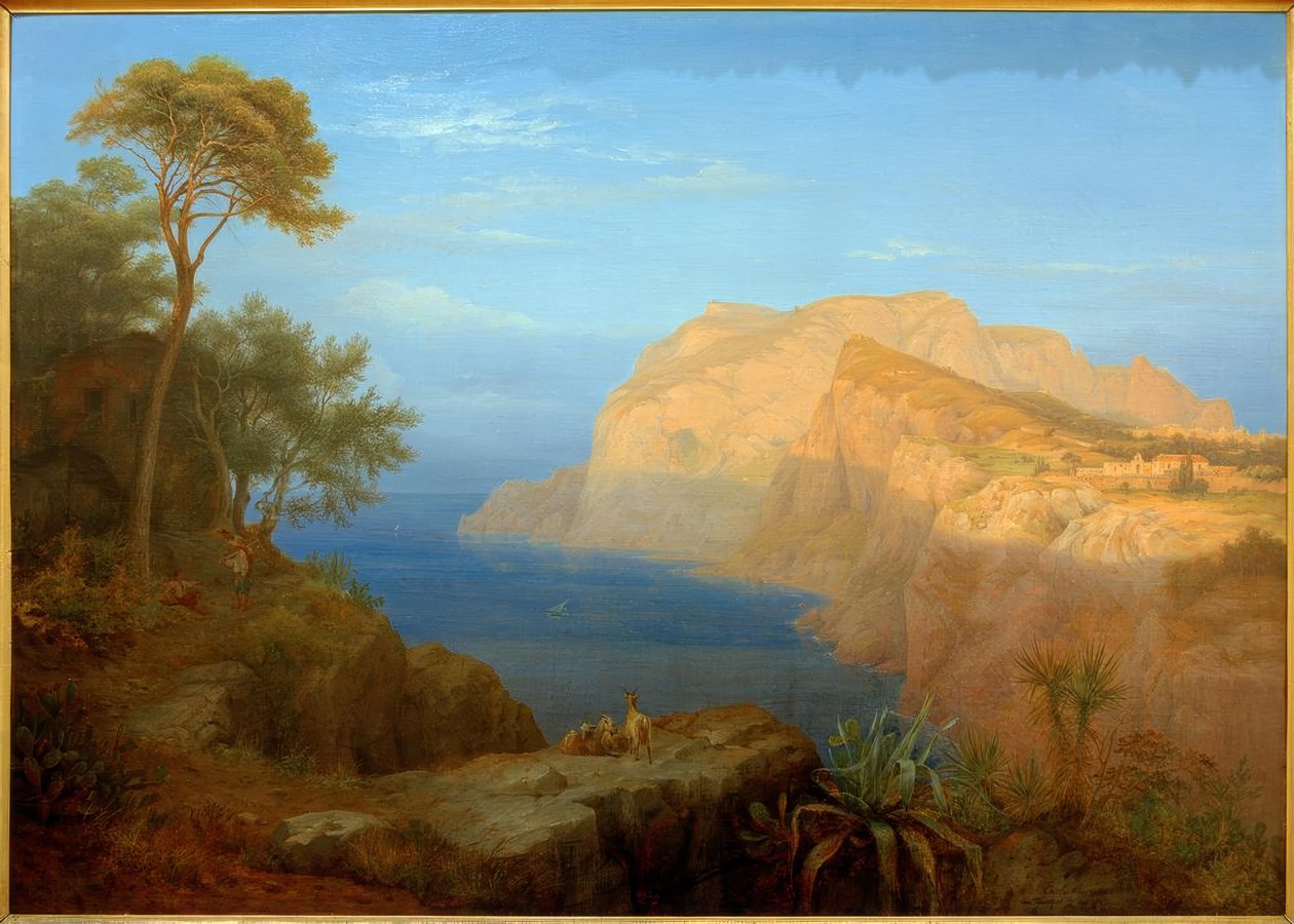 Capri ved soloppgang av Carl Morgenstern