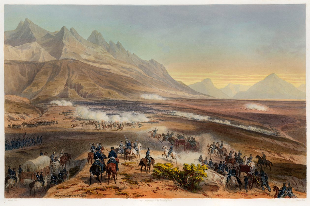 Battle of Buena Vista, pub. 1851. av Carl Nebel
