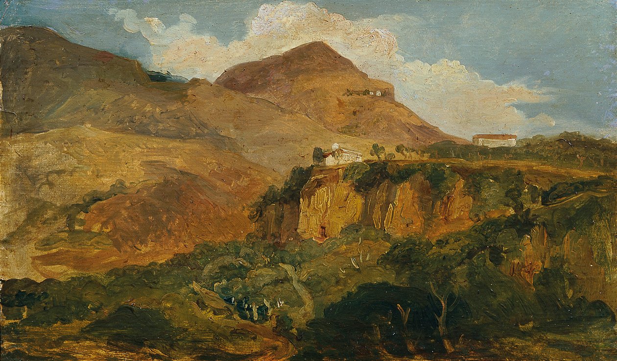 Sørlig fjellandskap av Carl Rahl
