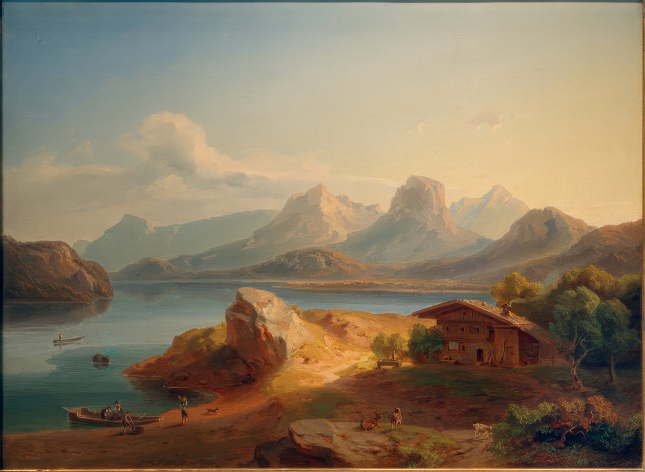 Der Kochelsee av Carl Rottmann