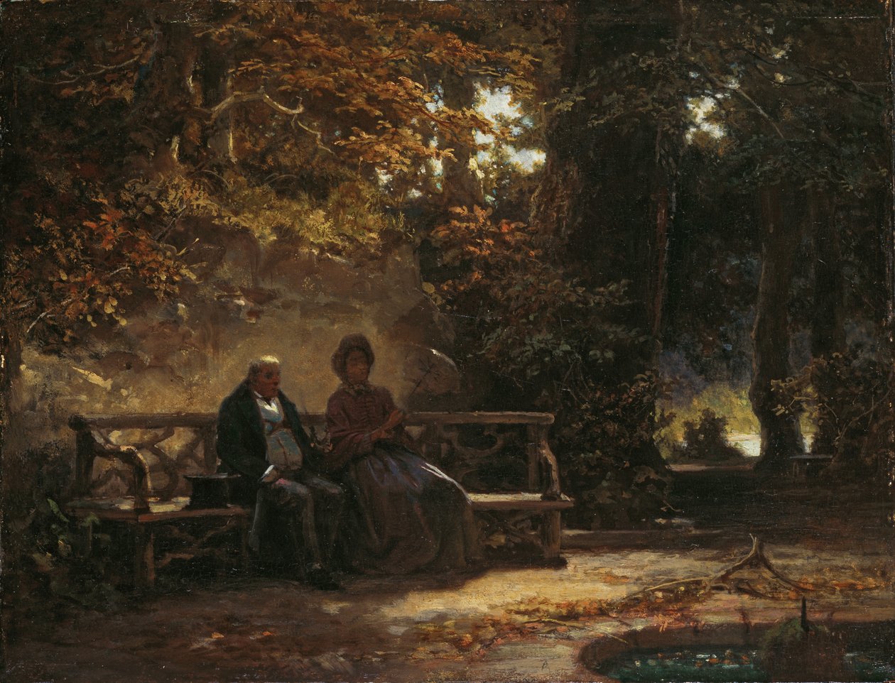 Hvilende turgåere av Carl Spitzweg