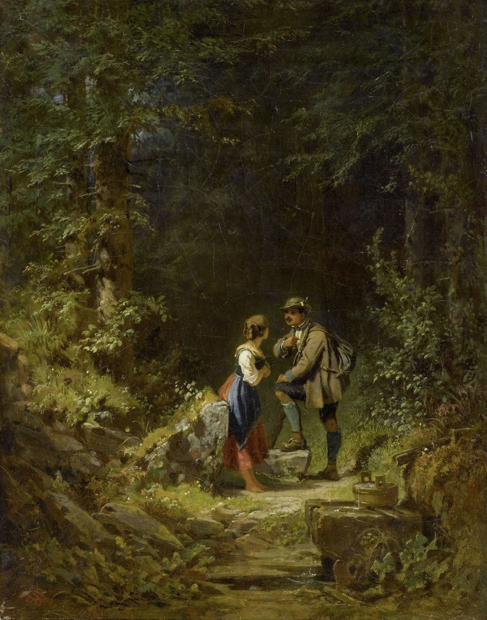 Møte i skogen av Carl Spitzweg