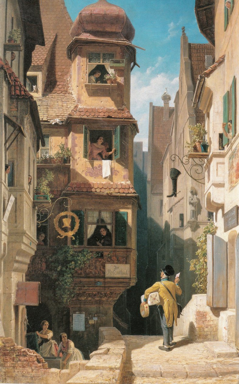 Postbæreren i Rosenthal av Carl Spitzweg