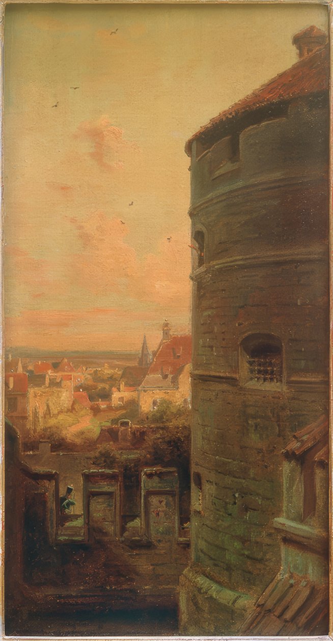 Fordøyelsestårnet i Rothenburg ob der Tauber av Carl Spitzweg