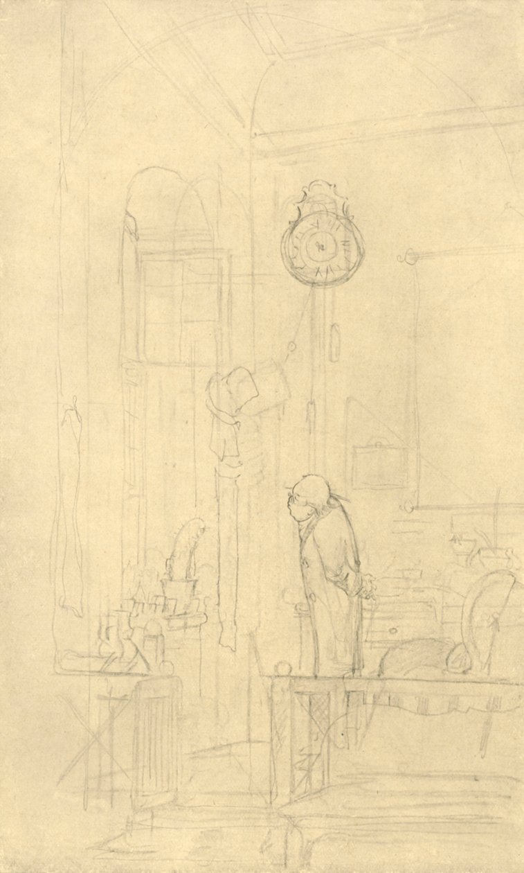 Der Kaktusfreund, midten av slutten av 1800-tallet, c1924. av Carl Spitzweg