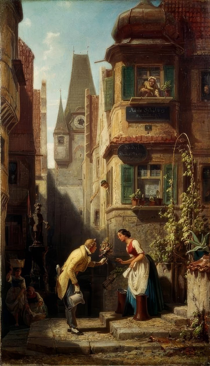 Den evige bryllupsfesten av Carl Spitzweg