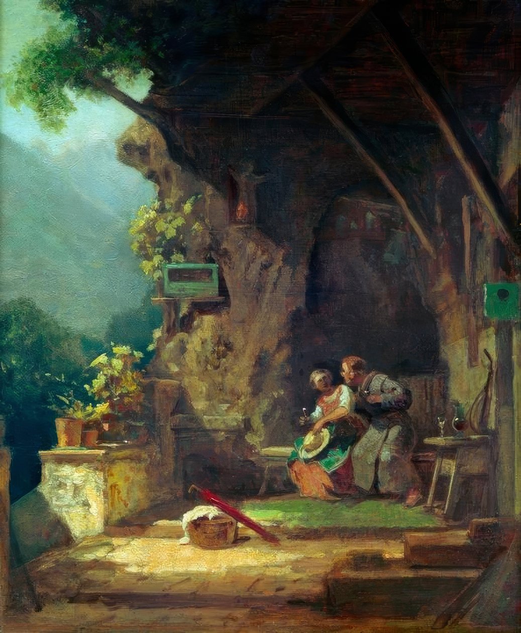 Eremitten forelsket av Carl Spitzweg