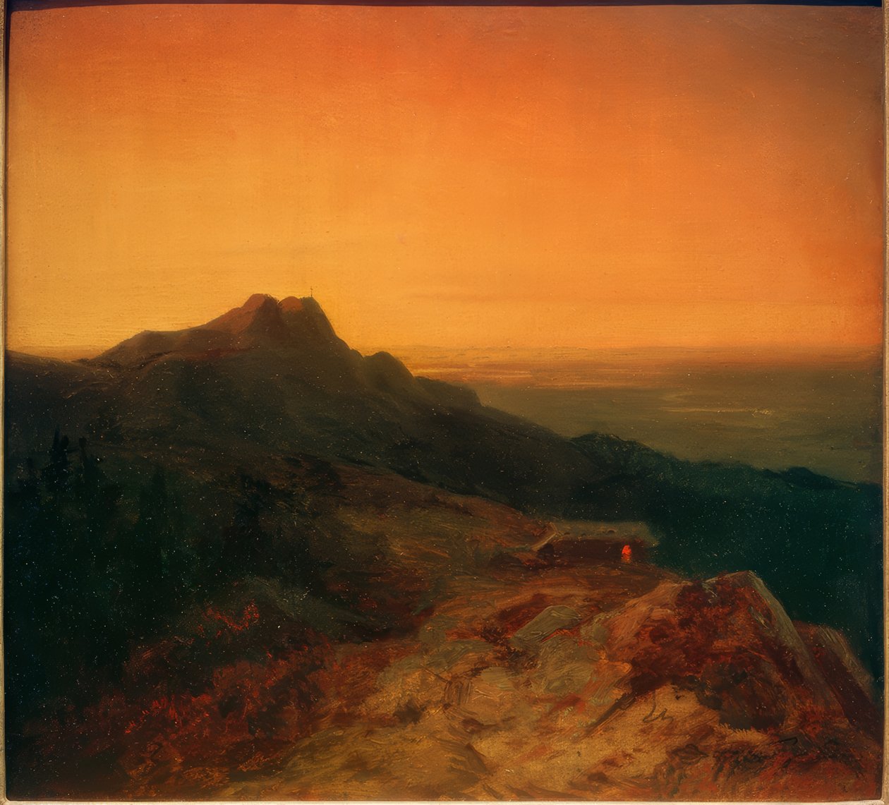 Benediktenwand om kvelden av Carl Spitzweg