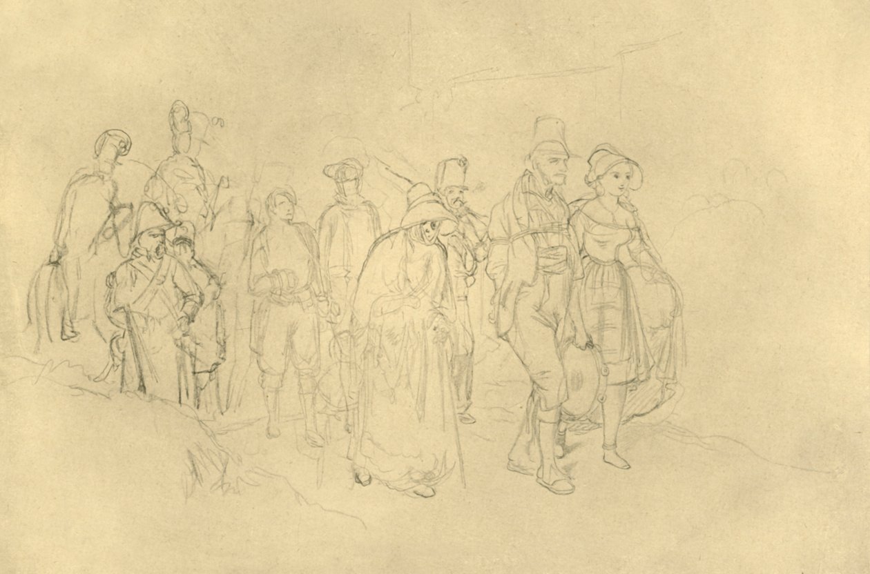 Innførte sigøynere, midten av slutten av 1800-tallet, c1924. av Carl Spitzweg