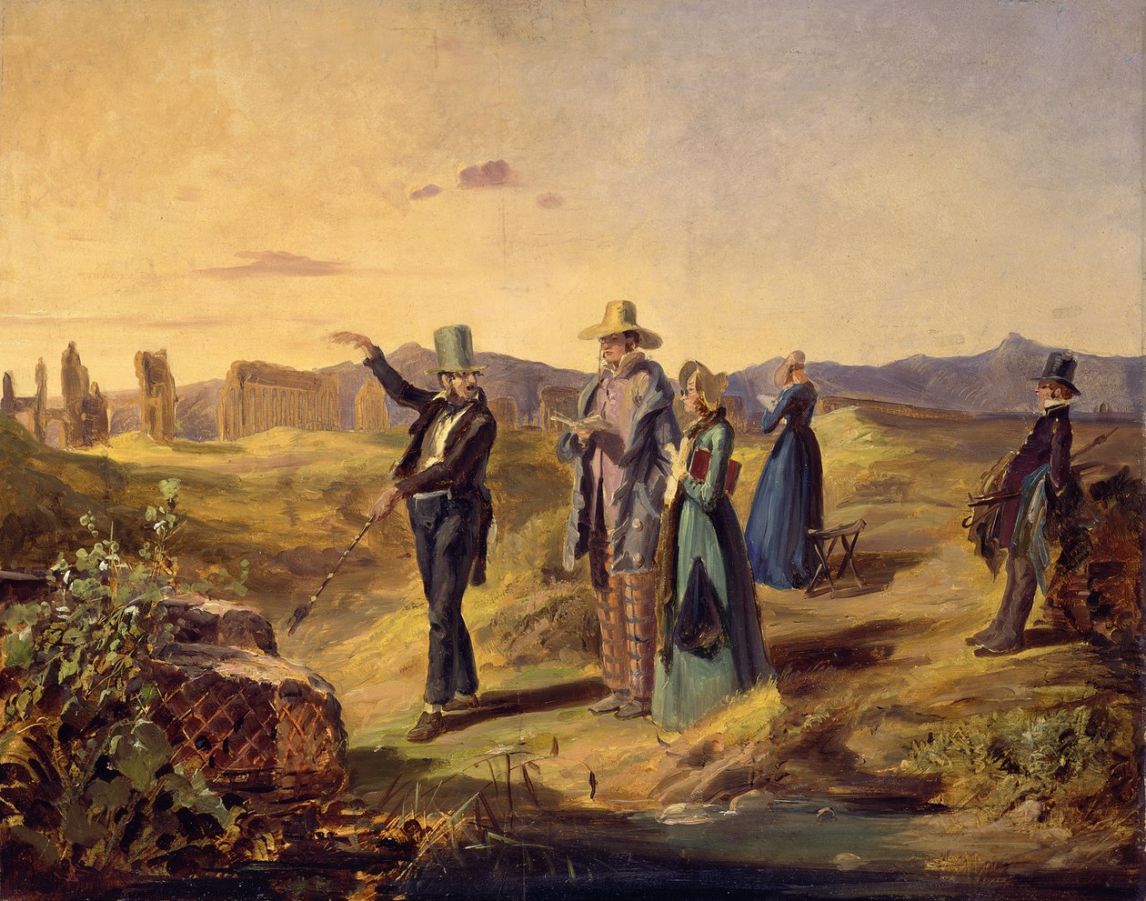 Engelskmenn i Campagna, ca 1835. av Carl Spitzweg