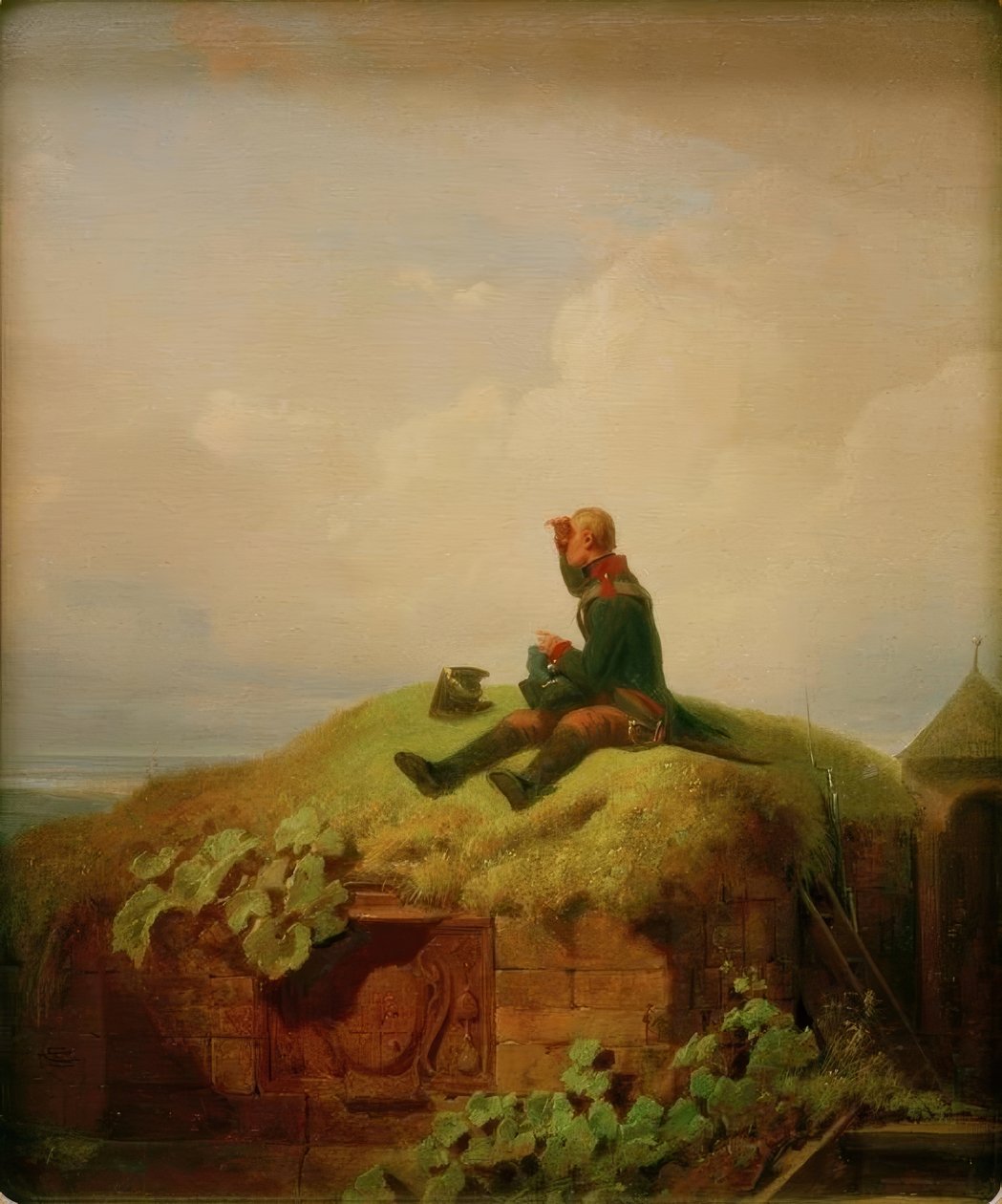 Det var en gang (strikkevakten) av Carl Spitzweg