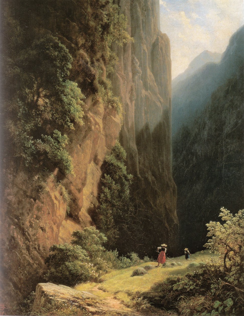 Slåmaskiner i fjellet av Carl Spitzweg