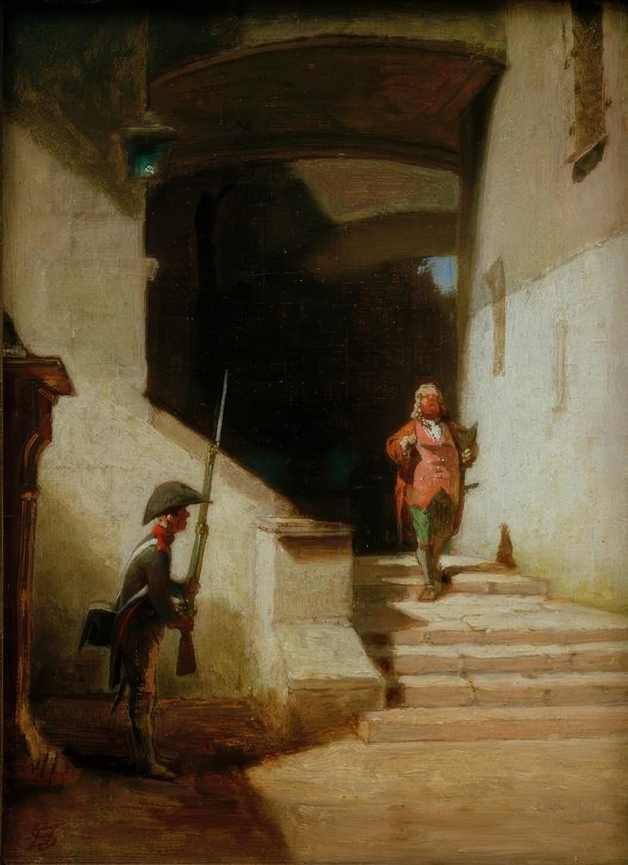 Serenissimus (Han kommer) av Carl Spitzweg