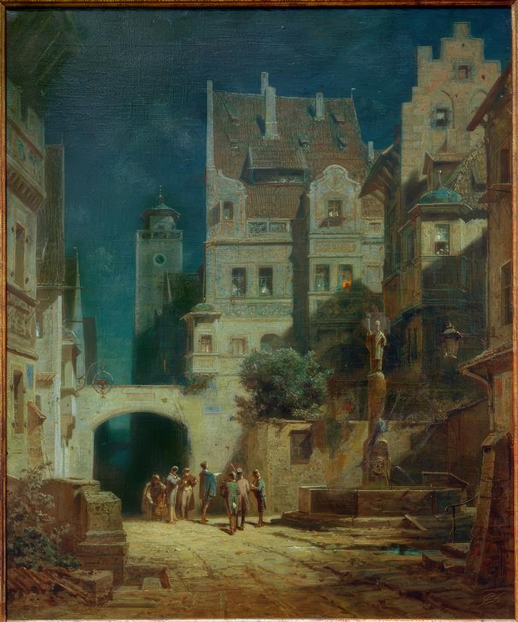 Serenade i måneskinnet av Carl Spitzweg
