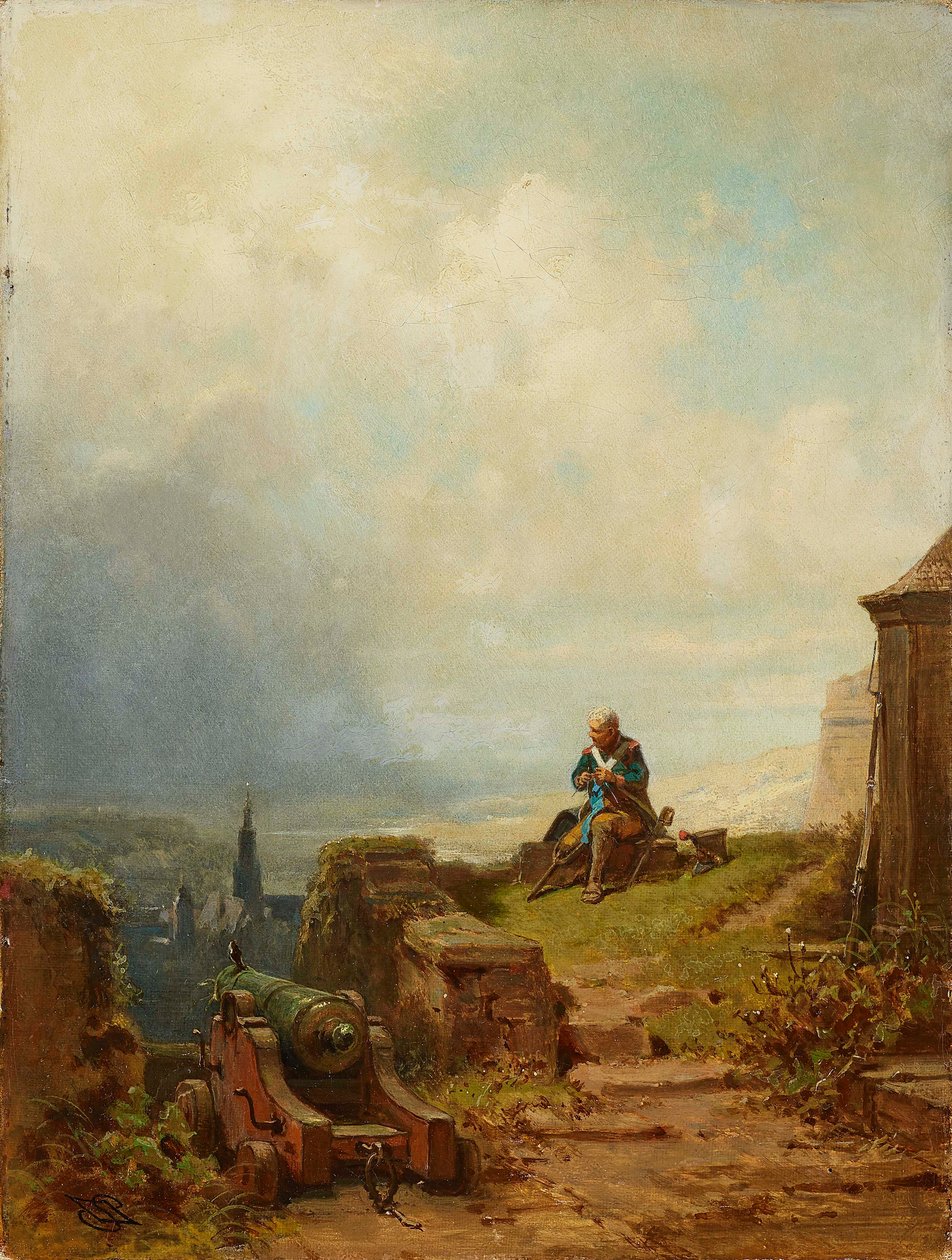 Veteranen, ca. 1870. av Carl Spitzweg