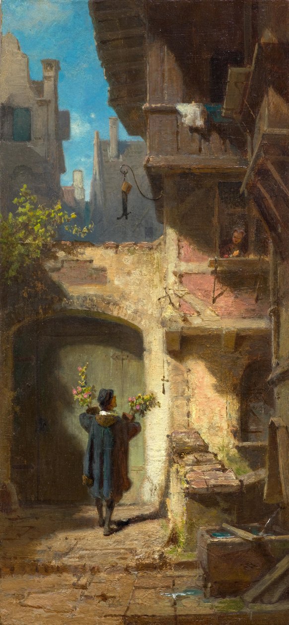 The Well-Wisher, ca 1860. av Carl Spitzweg