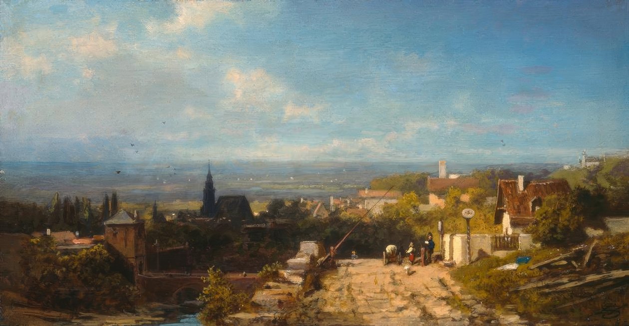 Foran byen av Carl Spitzweg
