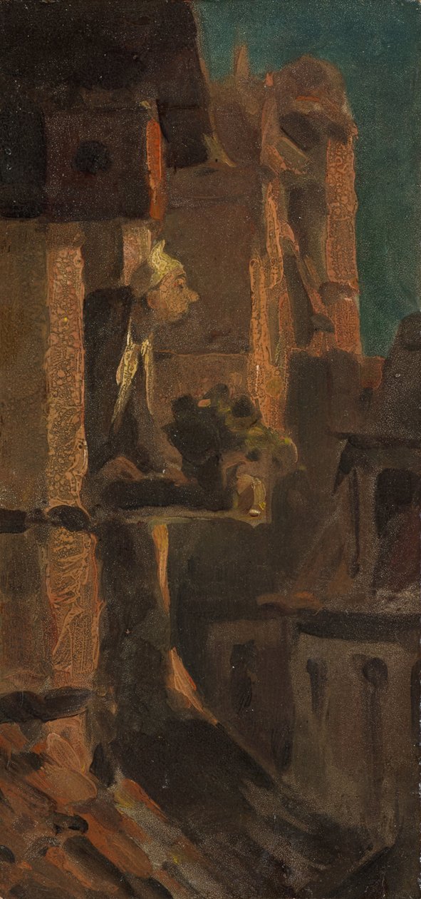 Hvor er brannen? av Carl Spitzweg