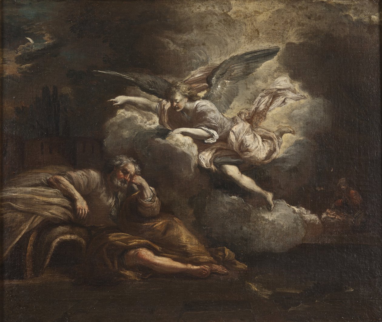 The Dream of Joseph (olje på lerret) av Carl Tragardh