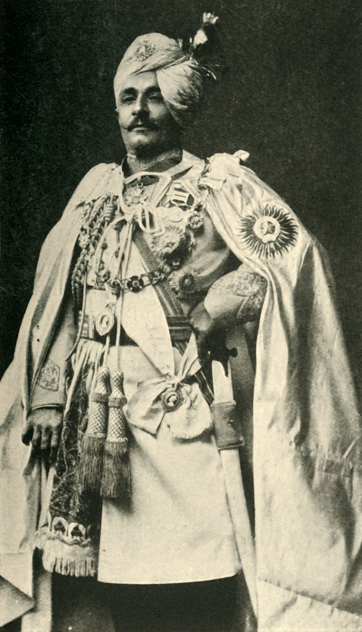 Sir Pertab Singh, sent på 1800-tallet, c1920. av Carl Vandyk