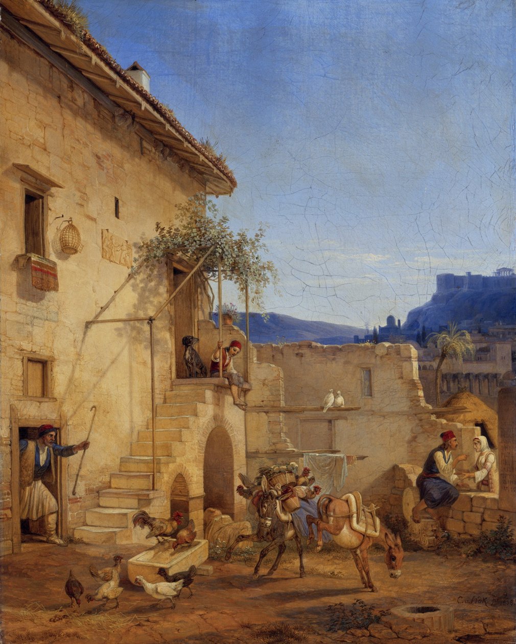 Hus i Athen av Carl Wilhelm Freiherr von Heideck