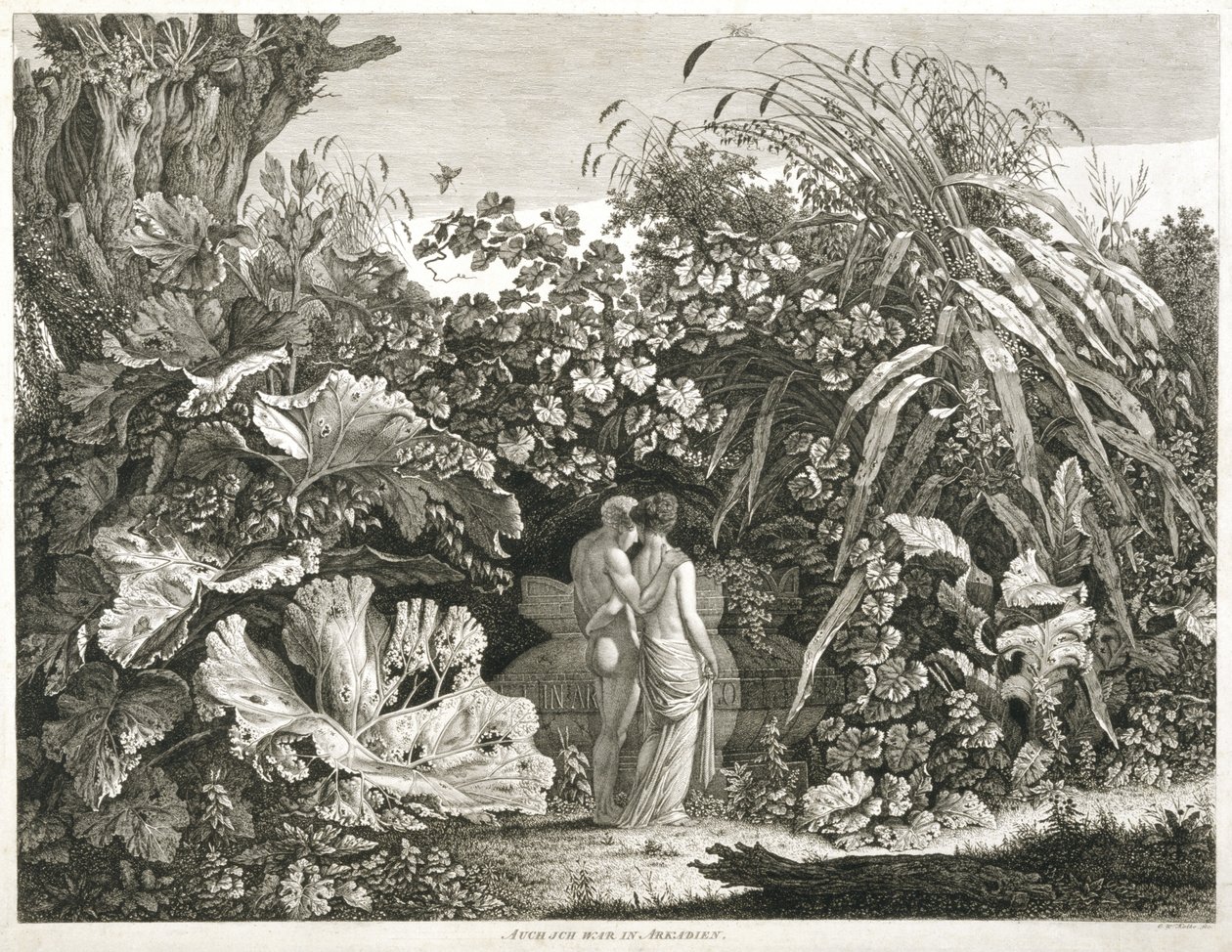 Jeg var også i Arcadia, 1801 av Carl Wilhelm Kolbe