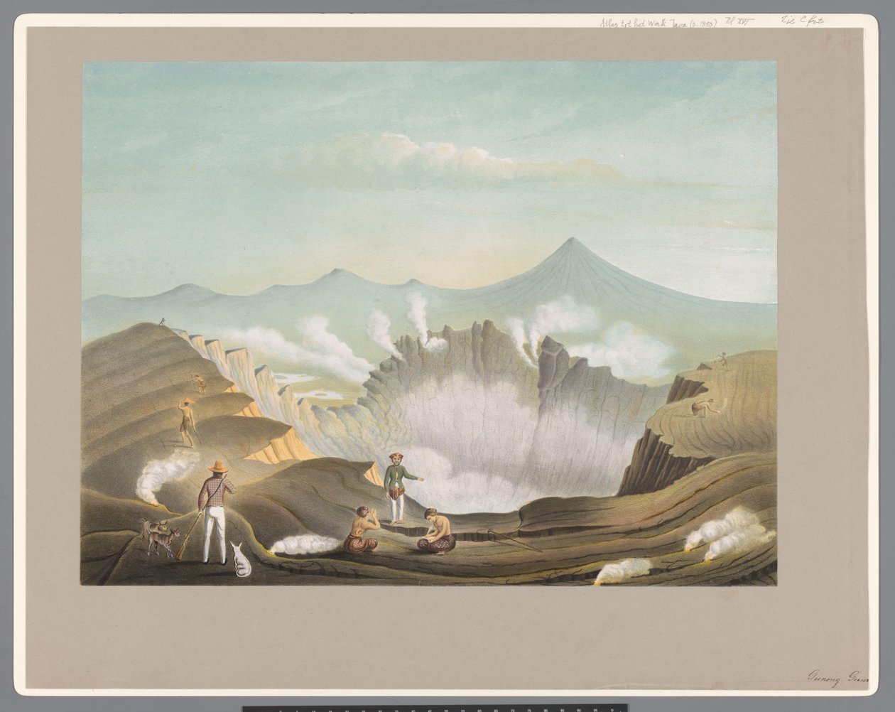 Vulkanen Guntur i Vest-Java av Carl Wilhelm Mieling (possibly)