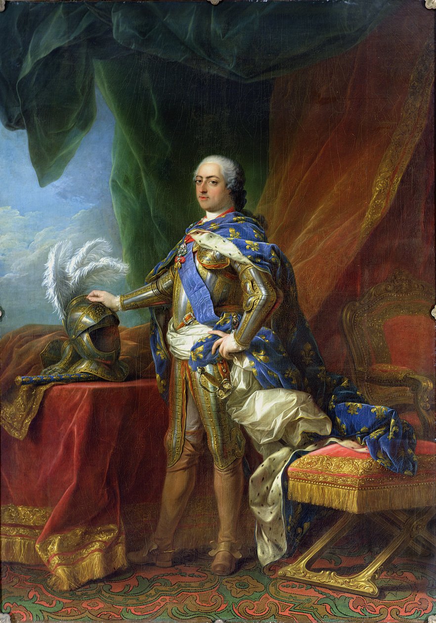 Ludvig XV (1715-74) konge av Frankrike og Navarra, 1750 av Carle van Loo