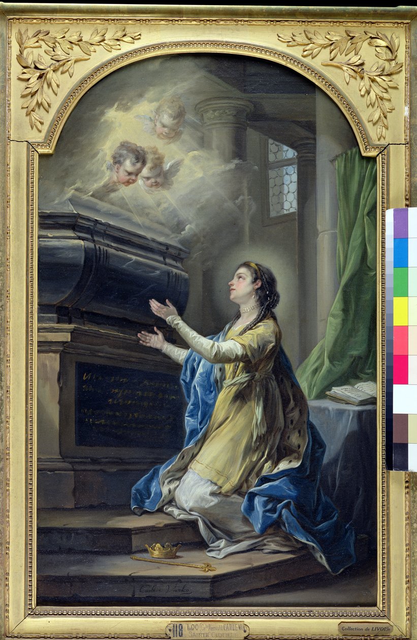 St. Clotilda (474-545) av Carle van Loo