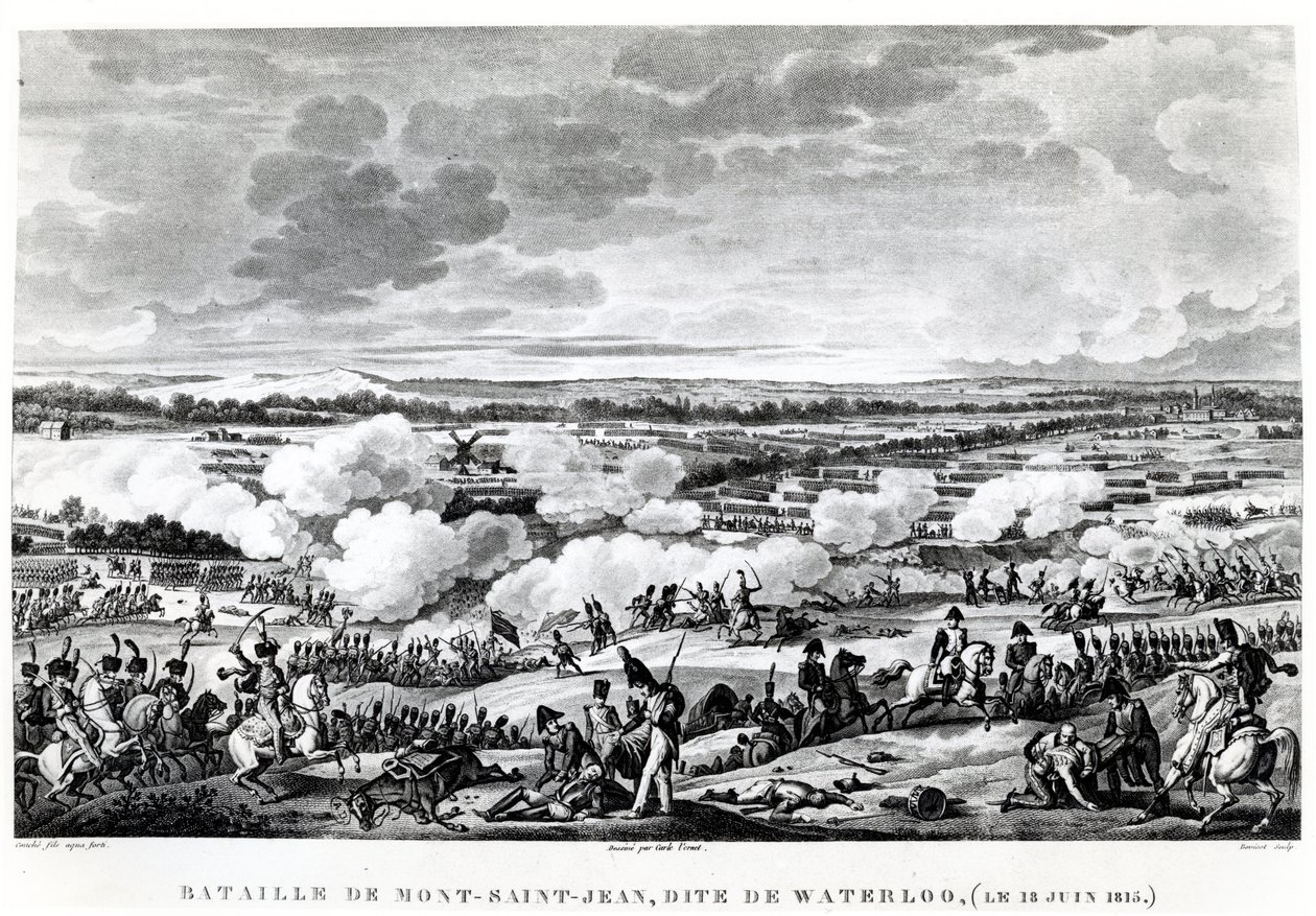 Slaget ved Waterloo, 18. juni 1815 av Carle Vernet