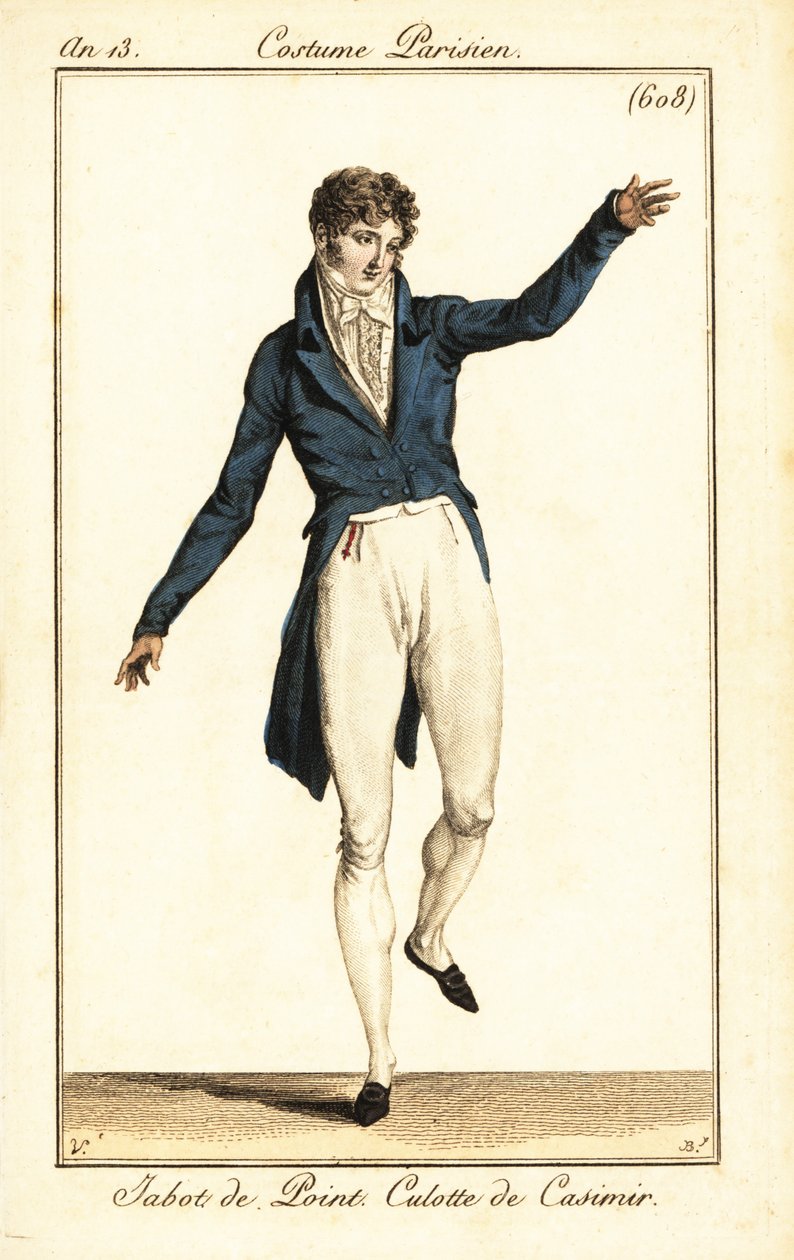 Dandy danser på et ball, Paris av Carle (after) Vernet