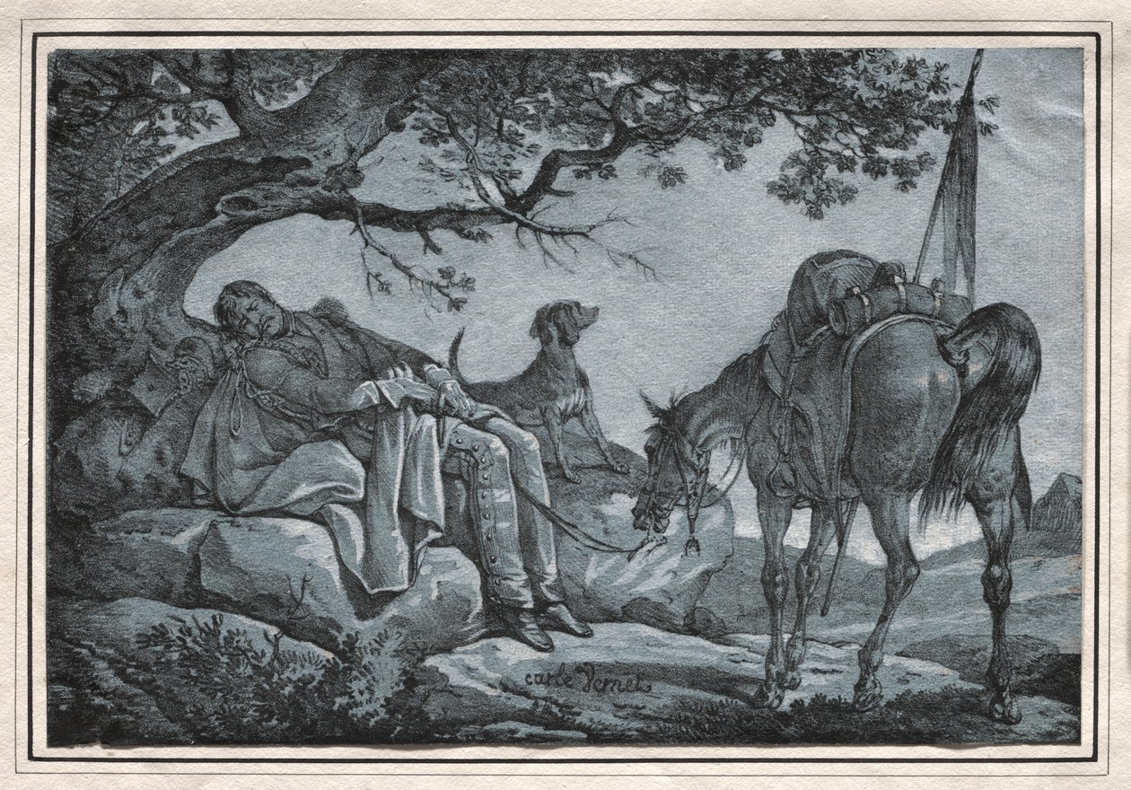 Den sovende soldat av Carle Vernet