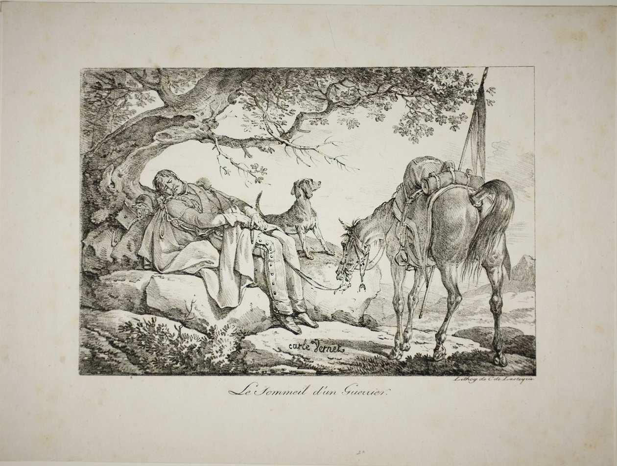 Warrior sover av Carle Vernet