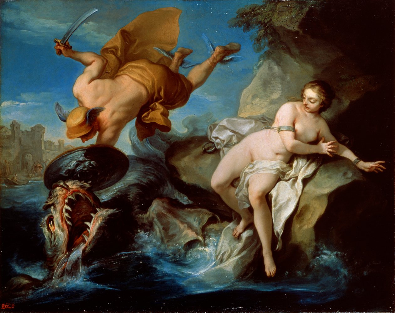 Perseus og Andromeda, 1600-tallet. av Carle van Loo