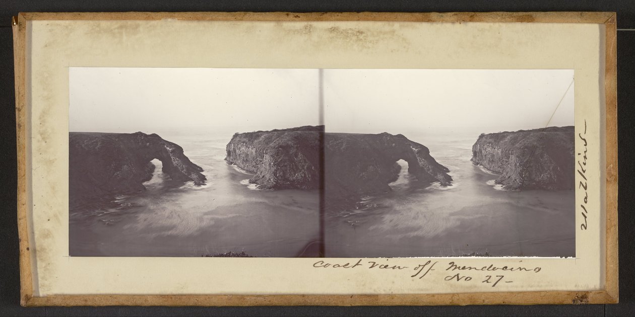 Coast View utenfor Mendocino av Carleton E. Watkins