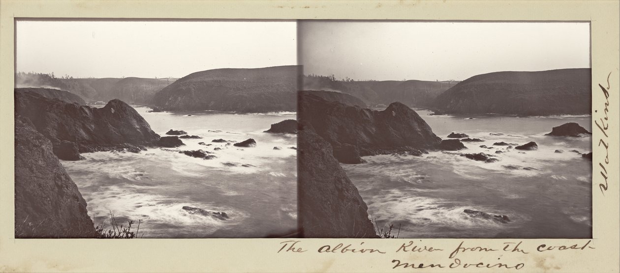 Albion -elven fra kysten, Mendocino av Carleton E. Watkins