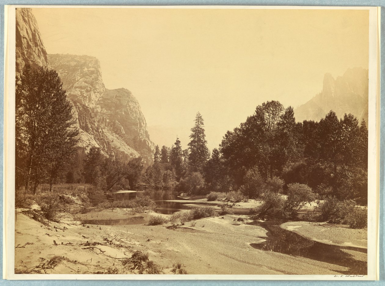 Opp i dalen, Yosemite av Carleton E. Watkins