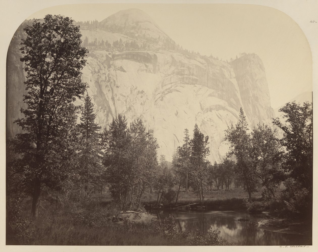 River View of Royal Arches, Yosemite av Carleton E. Watkins