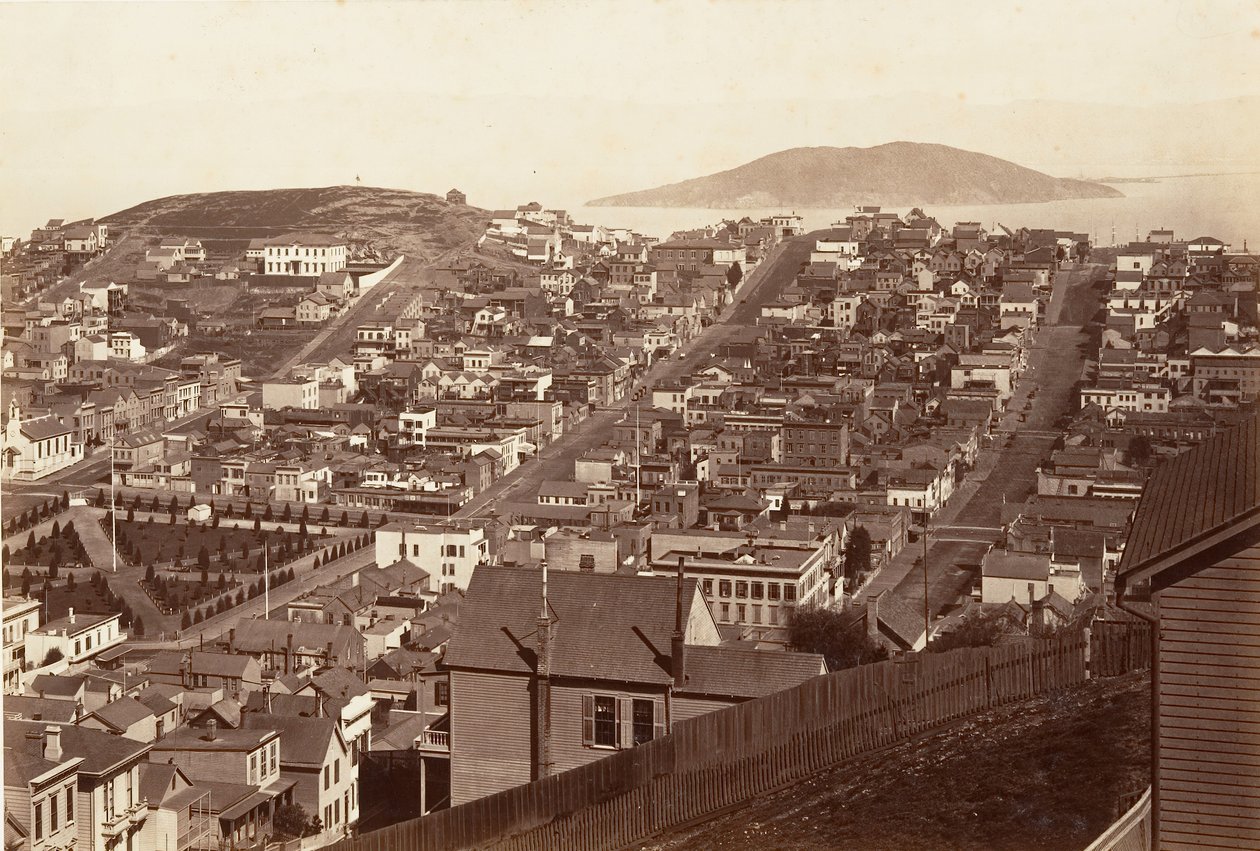 San Francisco, 1864, trykt ca. 1876. av Carleton Emmons Watkins