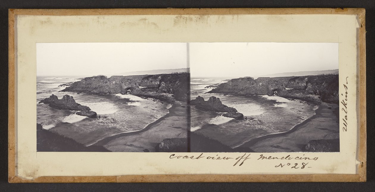 Kystutsikt utenfor Mendocino av Carleton Watkins